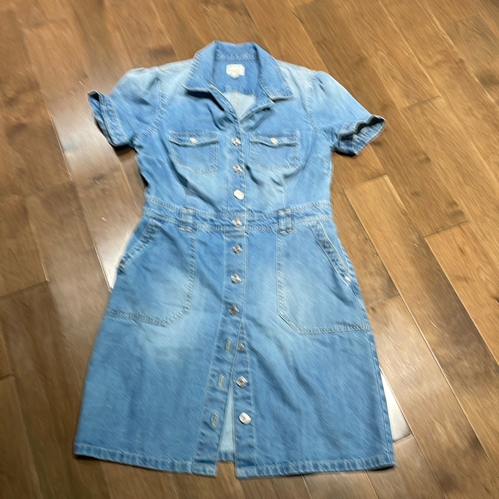 Guess denim dress sz L